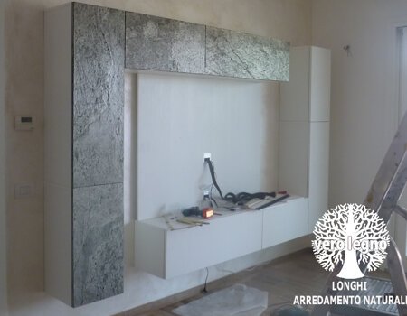 mobile giorno tv con pietra naturale segrate milano